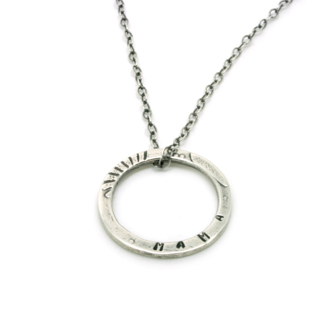 Embossed Mama Pendant