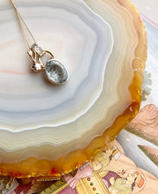 Salt & Pepper Aquamarine Rockpool Pendant