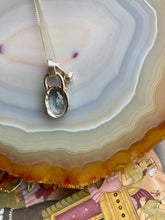 Salt & Pepper Aquamarine Rockpool Pendant