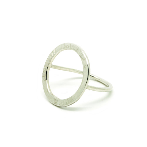 Embossed Circle Ring