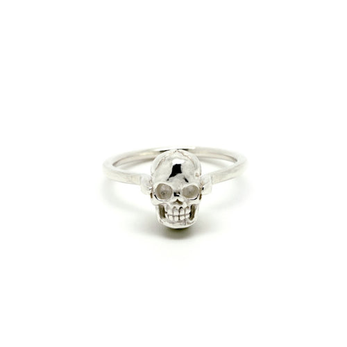 Featured: Small Skull Solitaire Ring