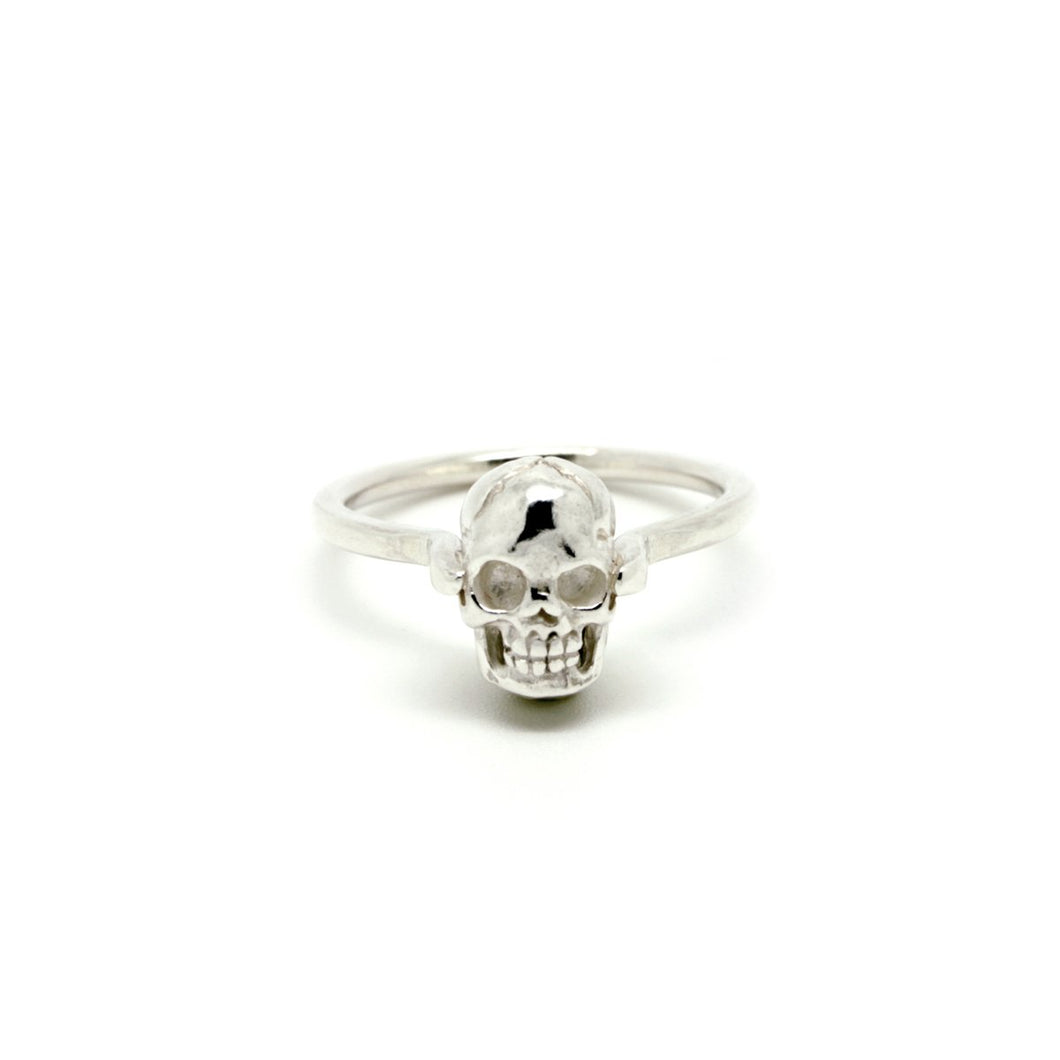 Featured: Small Skull Solitaire Ring